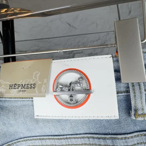Replica Hermes Jeans For Men #1423961 $52.00 USD for Wholesale