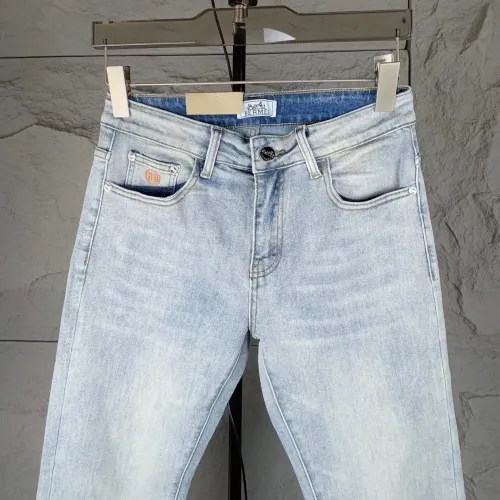 Replica Hermes Jeans For Men #1423961 $52.00 USD for Wholesale