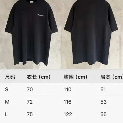 Replica Christian Dior T-Shirts Short Sleeved For Unisex #1424105 $56.00 USD for Wholesale