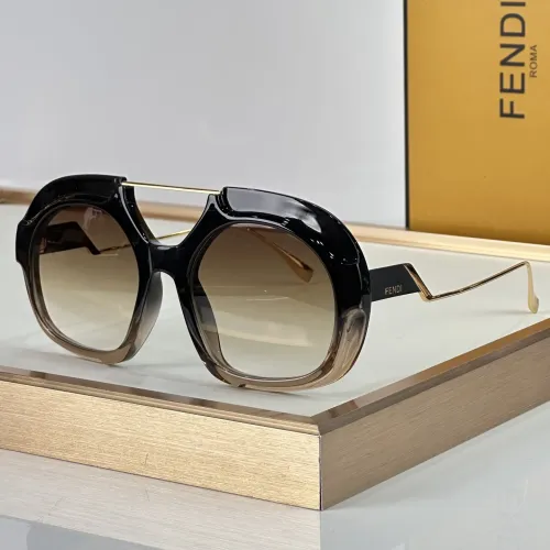 Wholesale Fendi AAA Quality Sunglasses #1424265 $68.00 USD, Wholesale Quality Replica Fendi AAA Quality Sunglasses