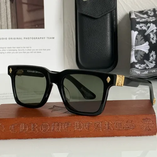 Wholesale Chrome Hearts AAA Quality Sunglasses #1424296 $80.00 USD, Wholesale Quality Replica Chrome Hearts AAA Quality Sunglasses