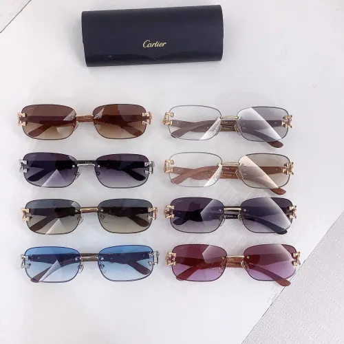 Replica Cartier AAA Quality Sunglassess #1424345 $72.00 USD for Wholesale