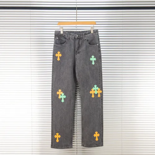 Wholesale Chrome Hearts Jeans For Men #1424500 $52.00 USD, Wholesale Quality Replica Chrome Hearts Jeans