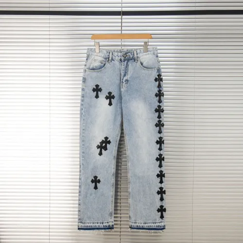 Wholesale Chrome Hearts Jeans For Men #1424513 $48.00 USD, Wholesale Quality Replica Chrome Hearts Jeans