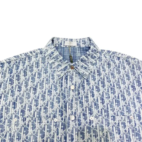 Replica Christian Dior Shirts Long Sleeved For Men #1424596 $42.00 USD for Wholesale