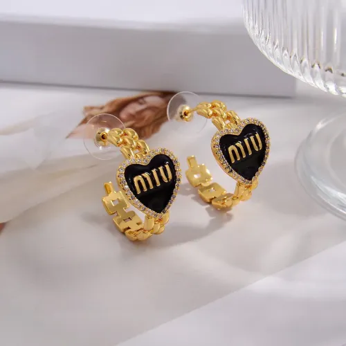 Wholesale MIU MIU Earrings For Women #1424873 $27.00 USD, Wholesale Quality Replica MIU MIU Earrings