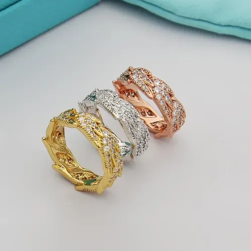 Replica Tiffany Rings In Rose Gold For Unisex #1424964 $25.00 USD for Wholesale