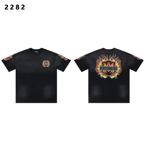 Wholesale Amiri T-Shirts Short Sleeved For Unisex #1425424 $32.00 USD, Wholesale Quality Replica Amiri T-Shirts