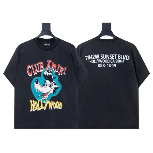 Wholesale Amiri T-Shirts Short Sleeved For Unisex #1425429 $32.00 USD, Wholesale Quality Replica Amiri T-Shirts