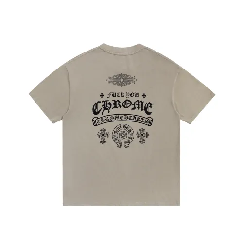 Wholesale Chrome Hearts T-Shirts Short Sleeved For Unisex #1425456 $38.00 USD, Wholesale Quality Replica Chrome Hearts T-Shirts