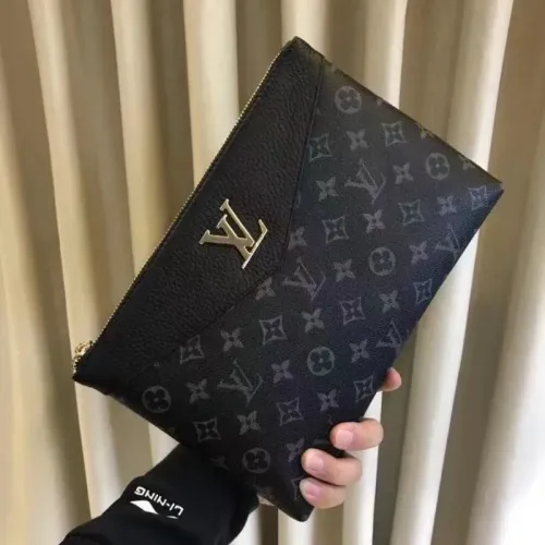 Wholesale Louis Vuitton AAA Man Pouches #1425704 $60.00 USD, Wholesale Quality Replica Louis Vuitton AAA Man Wallets