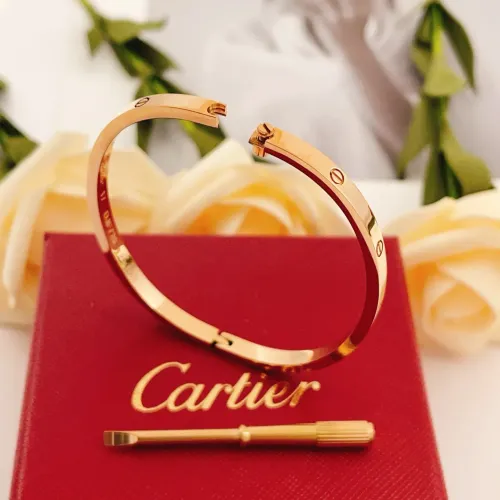 Replica Cartier bracelets In Rose Gold #1425831 $27.00 USD for Wholesale