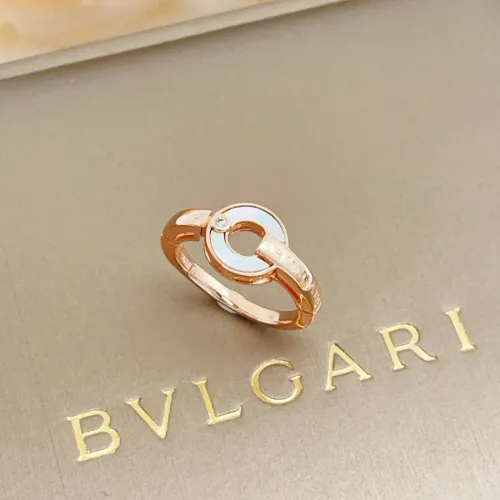 Wholesale Bvlgari Rings In Rose Gold For Women #1425881 $29.00 USD, Wholesale Quality Replica Bvlgari Rings