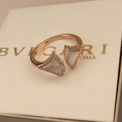 Wholesale Bvlgari Rings In Rose Gold For Women #1425914 $29.00 USD, Wholesale Quality Replica Bvlgari Rings
