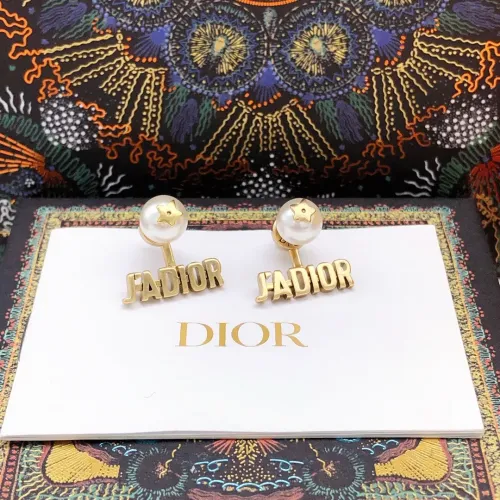 Replica Christian Dior Earrings For Women #1425998 $25.00 USD for Wholesale