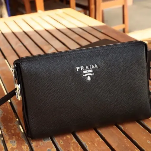 Wholesale Prada AAA Man Pouches #1426057 $68.00 USD, Wholesale Quality Replica Prada AAA Man Wallets