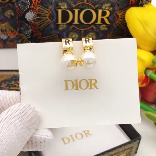 Replica Christian Dior Earrings For Women #1426077 $25.00 USD for Wholesale