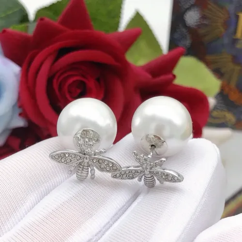 Replica Christian Dior Earrings For Women #1426089 $25.00 USD for Wholesale