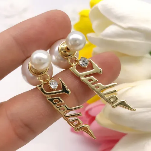 Replica Christian Dior Earrings For Women #1426168 $25.00 USD for Wholesale