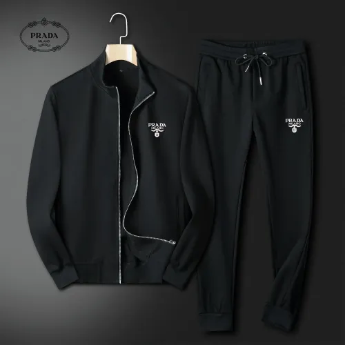 Wholesale Prada Tracksuits Long Sleeved For Men #1426372 $80.00 USD, Wholesale Quality Replica Prada Tracksuits