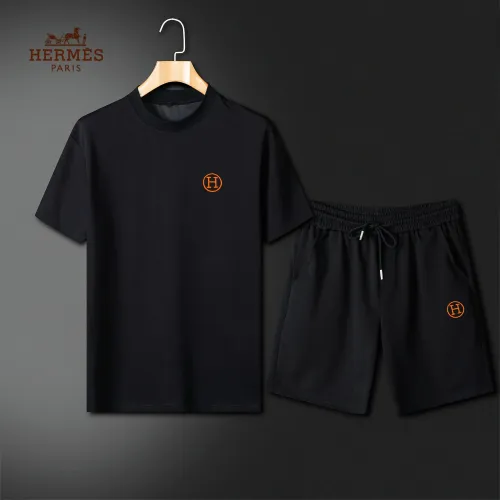 Wholesale Hermes Tracksuits Short Sleeved For Men #1426559 $64.00 USD, Wholesale Quality Replica Hermes Tracksuits