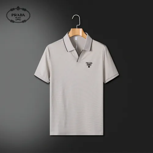 Wholesale Prada T-Shirts Short Sleeved For Men #1426618 $42.00 USD, Wholesale Quality Replica Prada T-Shirts