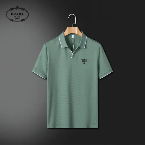 Wholesale Prada T-Shirts Short Sleeved For Men #1426619 $42.00 USD, Wholesale Quality Replica Prada T-Shirts