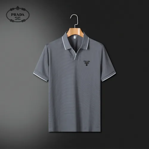 Wholesale Prada T-Shirts Short Sleeved For Men #1426620 $42.00 USD, Wholesale Quality Replica Prada T-Shirts
