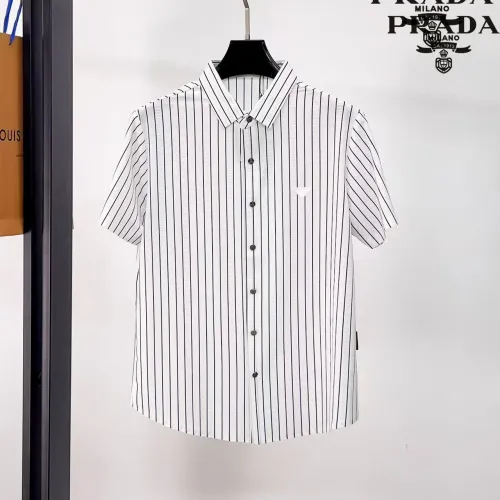 Wholesale Prada Shirts Short Sleeved For Men #1426775 $52.00 USD, Wholesale Quality Replica Prada Shirts
