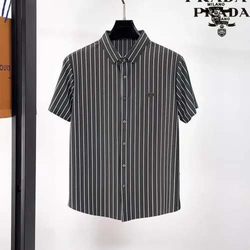 Wholesale Prada Shirts Short Sleeved For Men #1426778 $52.00 USD, Wholesale Quality Replica Prada Shirts