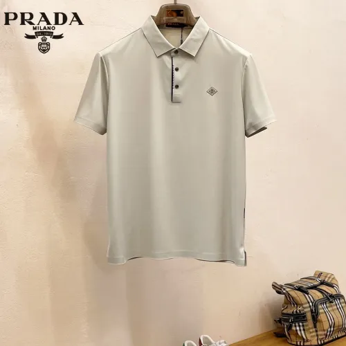Wholesale Prada T-Shirts Short Sleeved For Men #1426811 $48.00 USD, Wholesale Quality Replica Prada T-Shirts