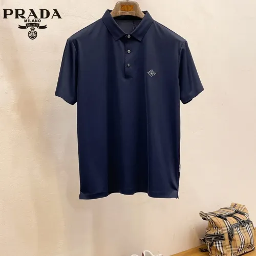 Wholesale Prada T-Shirts Short Sleeved For Men #1426812 $48.00 USD, Wholesale Quality Replica Prada T-Shirts