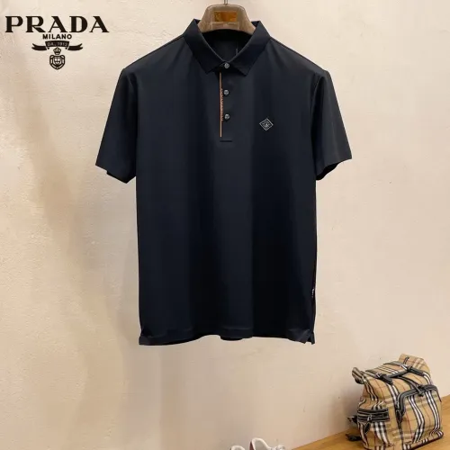 Wholesale Prada T-Shirts Short Sleeved For Men #1426815 $48.00 USD, Wholesale Quality Replica Prada T-Shirts