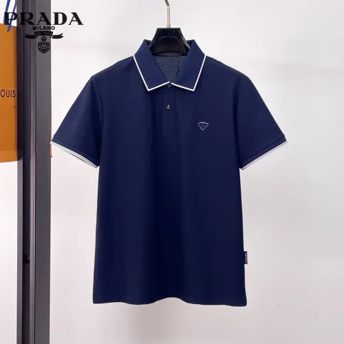 Wholesale Prada T-Shirts Short Sleeved For Men #1426863 $48.00 USD, Wholesale Quality Replica Prada T-Shirts
