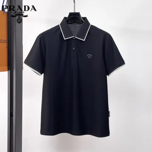 Wholesale Prada T-Shirts Short Sleeved For Men #1426864 $48.00 USD, Wholesale Quality Replica Prada T-Shirts