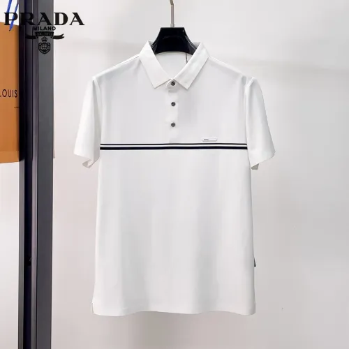 Wholesale Prada T-Shirts Short Sleeved For Men #1426882 $48.00 USD, Wholesale Quality Replica Prada T-Shirts