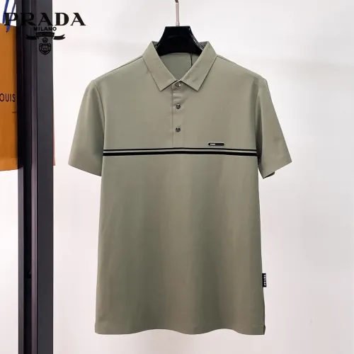 Wholesale Prada T-Shirts Short Sleeved For Men #1426883 $48.00 USD, Wholesale Quality Replica Prada T-Shirts