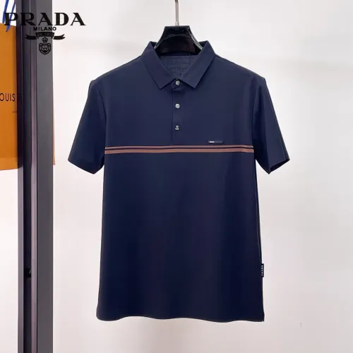 Wholesale Prada T-Shirts Short Sleeved For Men #1426884 $48.00 USD, Wholesale Quality Replica Prada T-Shirts