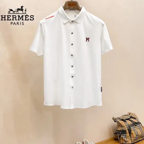 Wholesale Hermes Shirts Short Sleeved For Men #1426890 $52.00 USD, Wholesale Quality Replica Hermes Shirts
