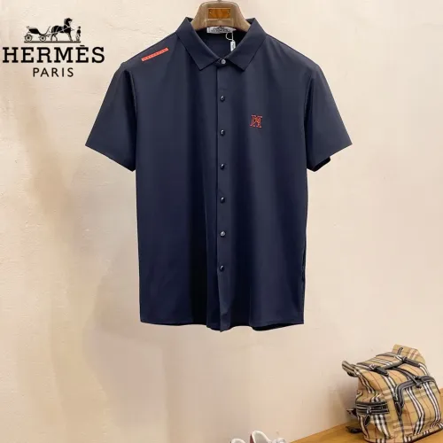Wholesale Hermes Shirts Short Sleeved For Men #1426892 $52.00 USD, Wholesale Quality Replica Hermes Shirts