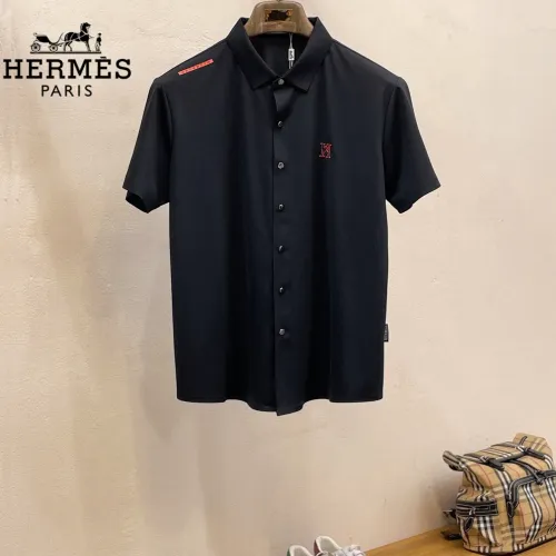 Wholesale Hermes Shirts Short Sleeved For Men #1426893 $52.00 USD, Wholesale Quality Replica Hermes Shirts