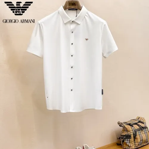 Wholesale Armani Shirts Short Sleeved For Men #1426894 $52.00 USD, Wholesale Quality Replica Armani Shirts