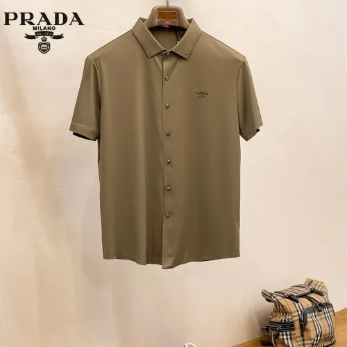 Wholesale Prada Shirts Short Sleeved For Men #1426910 $52.00 USD, Wholesale Quality Replica Prada Shirts