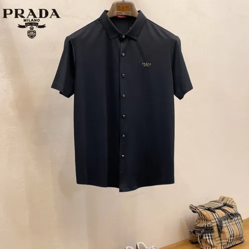 Wholesale Prada Shirts Short Sleeved For Men #1426912 $52.00 USD, Wholesale Quality Replica Prada Shirts