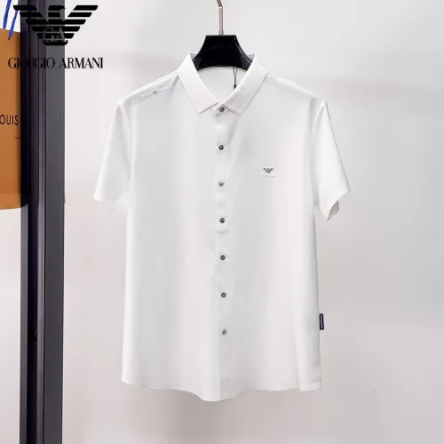 Wholesale Armani Shirts Short Sleeved For Men #1426932 $52.00 USD, Wholesale Quality Replica Armani Shirts