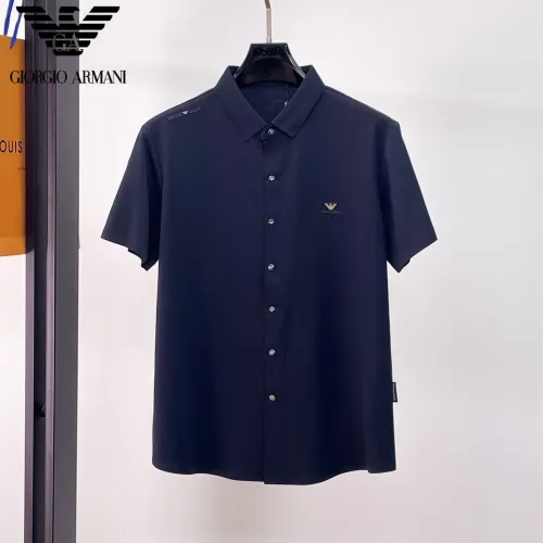 Wholesale Armani Shirts Short Sleeved For Men #1426933 $52.00 USD, Wholesale Quality Replica Armani Shirts