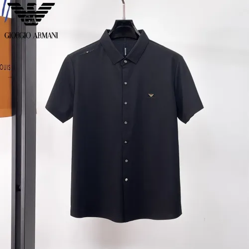 Wholesale Armani Shirts Short Sleeved For Men #1426934 $52.00 USD, Wholesale Quality Replica Armani Shirts