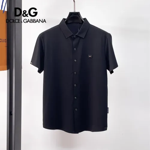 Wholesale Dolce &amp; Gabbana D&amp;G Shirts Short Sleeved For Men #1426939 $52.00 USD, Wholesale Quality Replica Dolce &amp; Gabbana D&amp;G Shirts