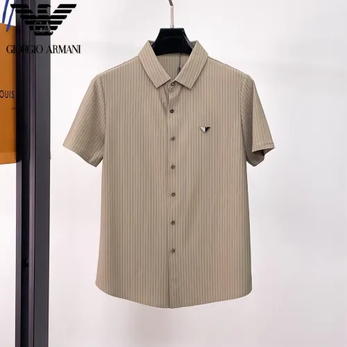 Wholesale Armani Shirts Short Sleeved For Men #1426946 $52.00 USD, Wholesale Quality Replica Armani Shirts