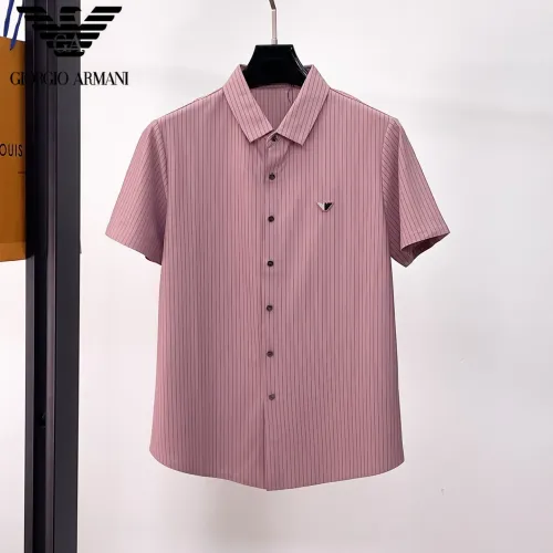 Wholesale Armani Shirts Short Sleeved For Men #1426947 $52.00 USD, Wholesale Quality Replica Armani Shirts